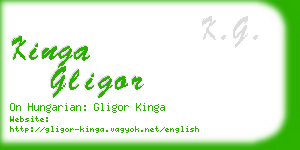 kinga gligor business card